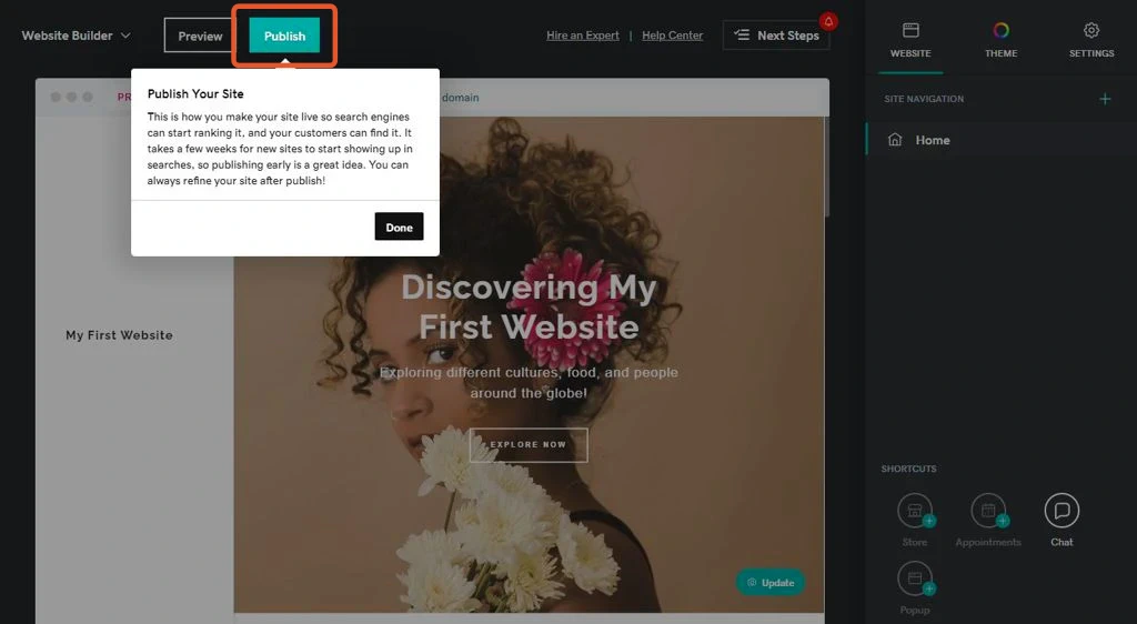 Publish Your Website